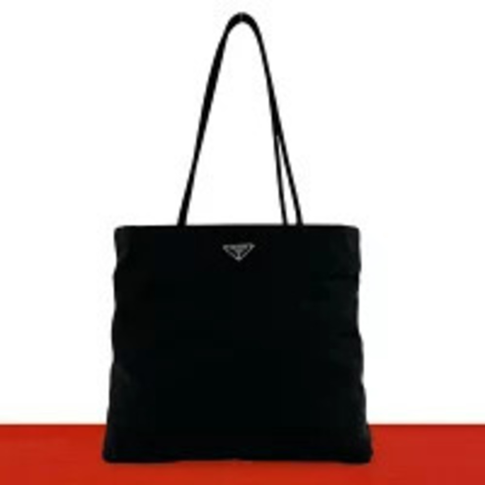 Prada Vela Tessuto Tote Bag Black